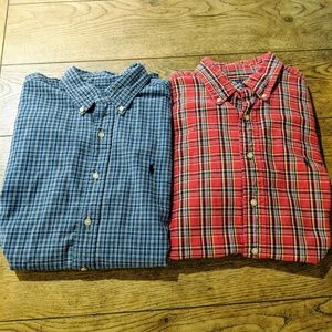 *Lot of 2* Ralph Lauren Classic Mens Button-Down